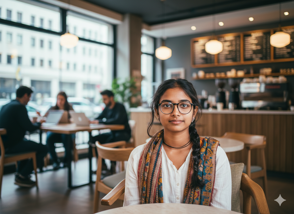 Participant in cafe